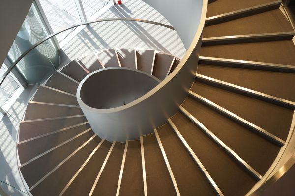 Curved Stairs Installation