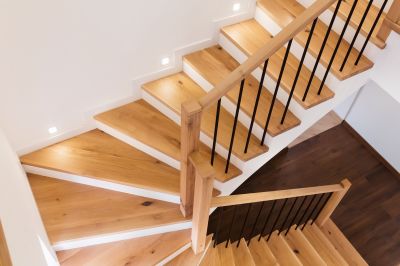 Oak Stairs Installation in Conroe, TX