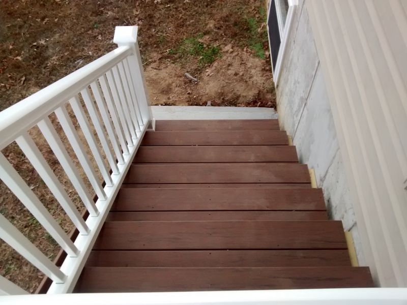 Exterior Wooden Stairway